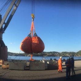 340t load test on crane